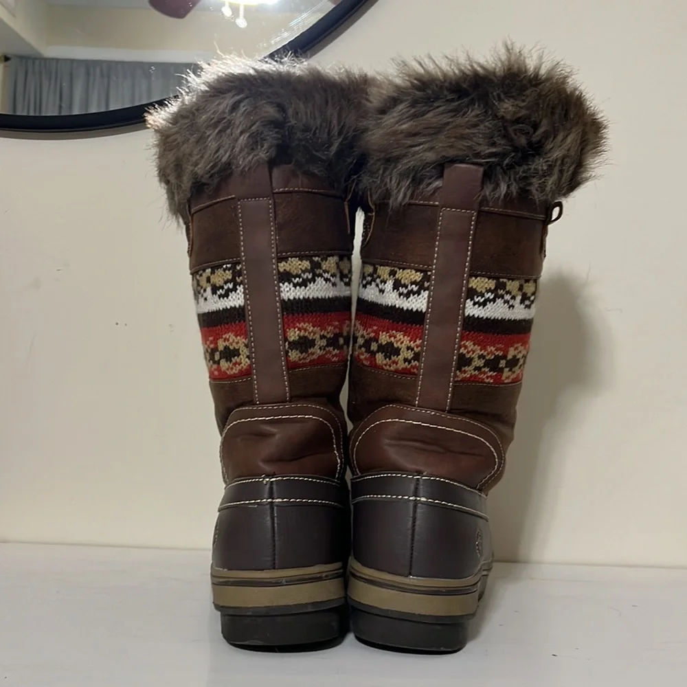 Northside Bishop Tan Nordic Winter Boots Size 9 - Picture 4 of 9